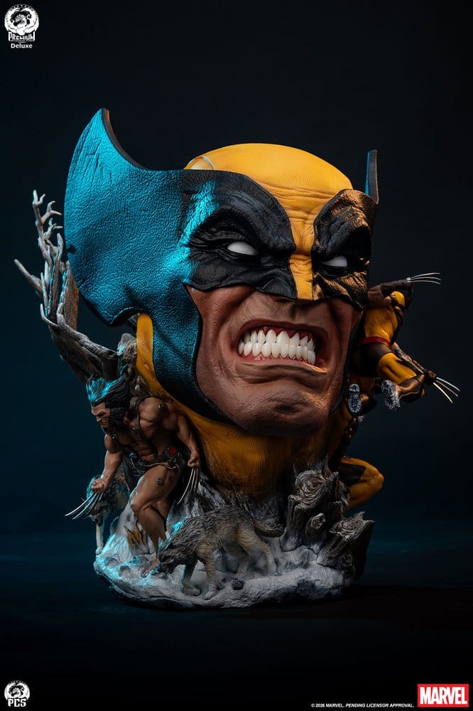 Marvel Fine Art Bust Wolverine Deluxe Edition 48 cm
