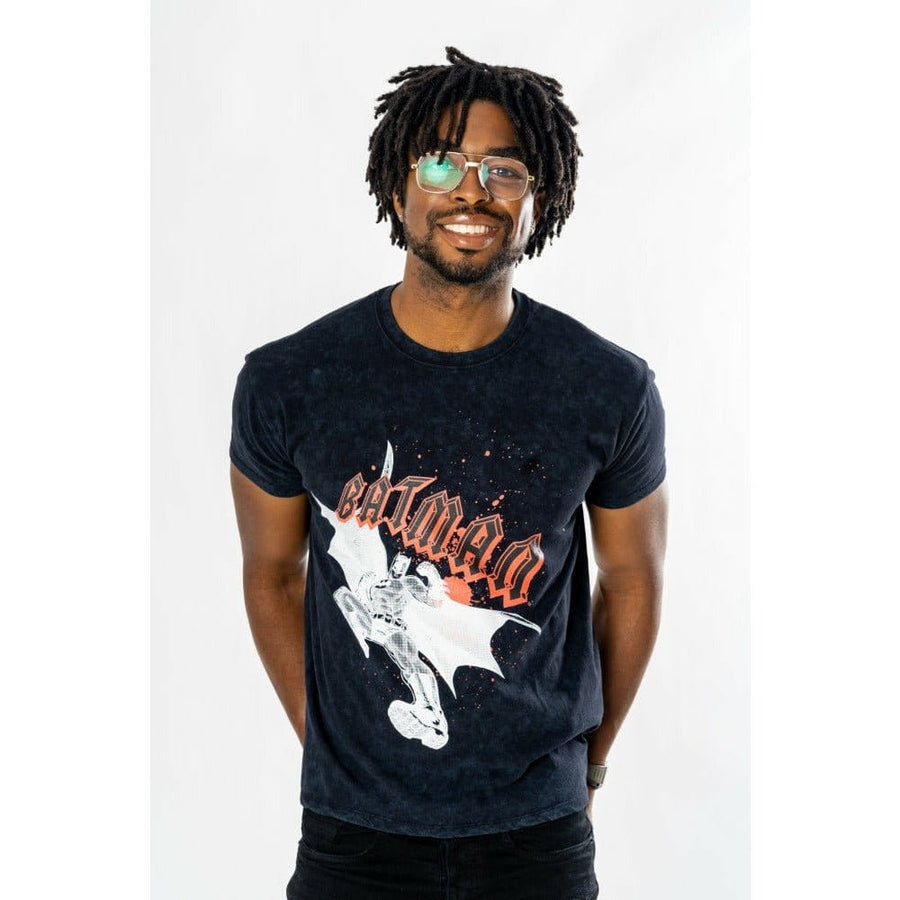 Batman T-Shirt Rock Acid Wash Size XXL