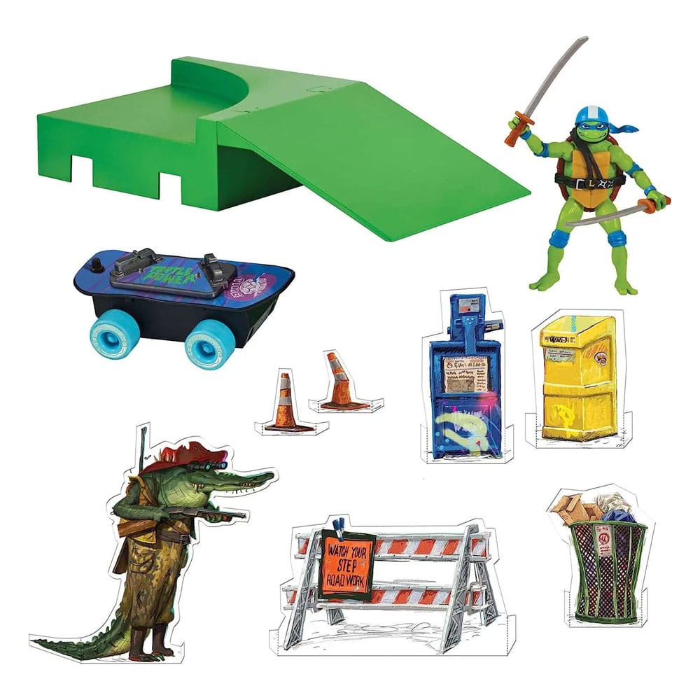 Teenage Mutant Ninja Turtles: Mutant Mayhem Build N' Shred Skatepark Assortment (8)