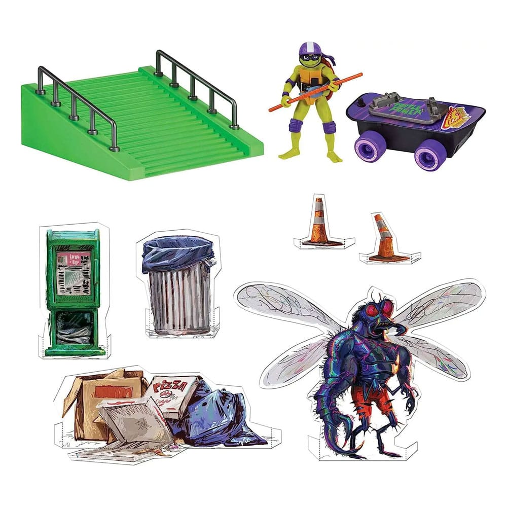 Teenage Mutant Ninja Turtles: Mutant Mayhem Build N' Shred Skatepark Assortment (8)