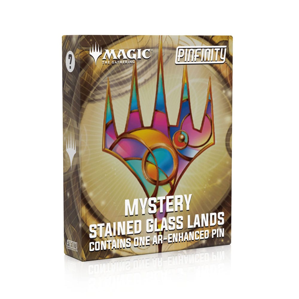 Magic: The Gathering Pins Blind Box Mystery Stained Glass Lands Assortment (10)
