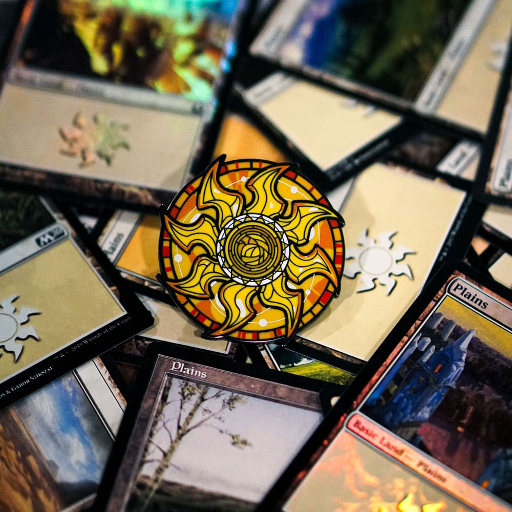 Magic: The Gathering Pins Blind Box Mystery Stained Glass Lands Assortment (10)