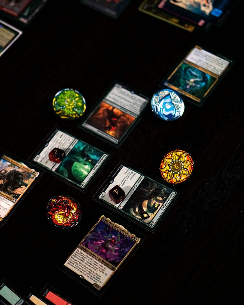 Magic: The Gathering Pins Blind Box Mystery Stained Glass Lands Assortment (10)
