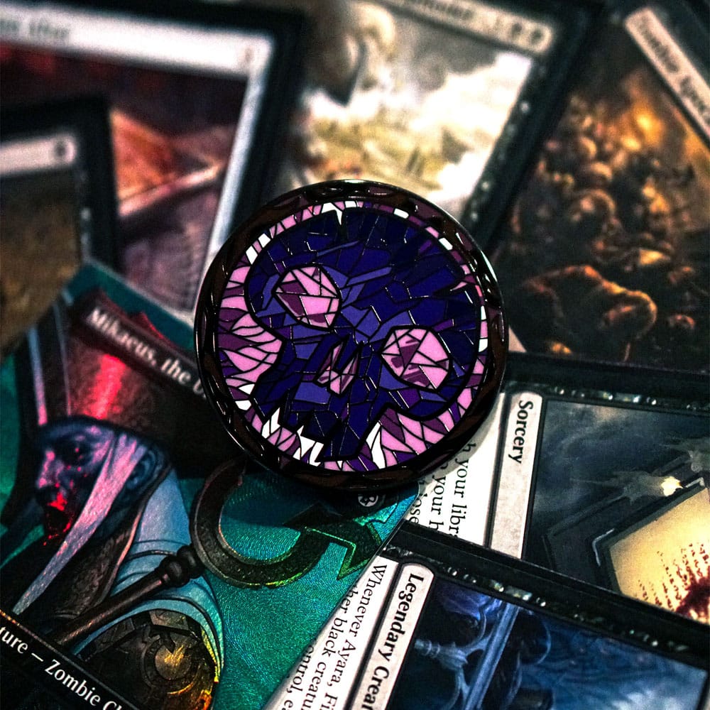 Magic: The Gathering Pins Blind Box Mystery Stained Glass Lands Assortment (10)