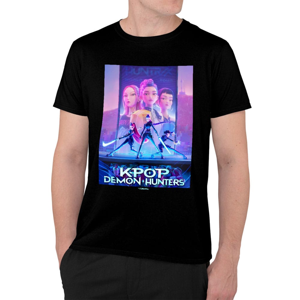 KPop Demon Hunters T-Shirt Movie Key Art Size M