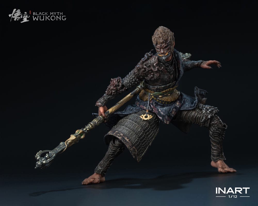 Black Myth: Wukong Action Figure 1/12 The Destined One in the Bronze Armor Set Deluxe Ver. 16 cm
