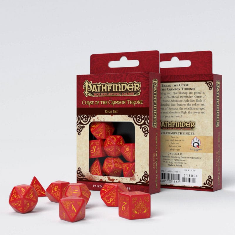 Pathfinder Dice Set Curse of the Crimson Throne (7)
