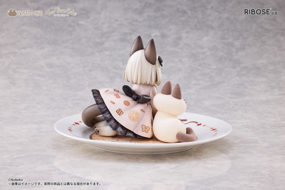 Decorated Life Collection PVC Statue Tea Time Cats x Siamese Cat Azuki-san Friendship Collaboration Exclusive Set 18 cm
