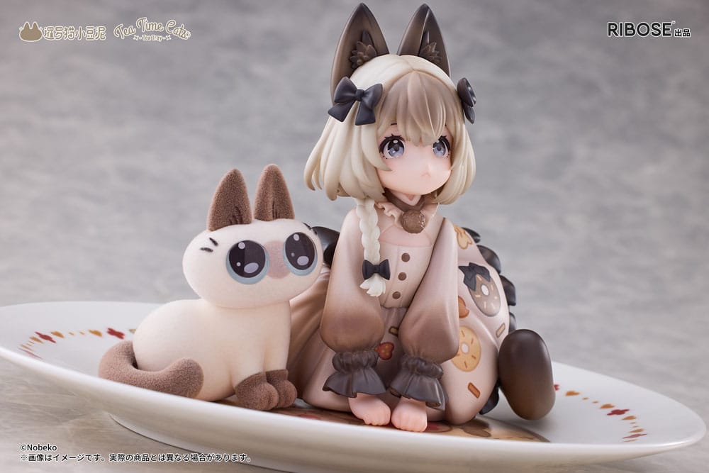 Decorated Life Collection PVC Statue Tea Time Cats x Siamese Cat Azuki-san Friendship Collaboration Exclusive Set 18 cm