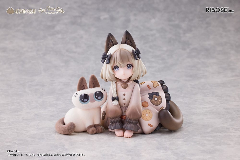 Decorated Life Collection PVC Statue Tea Time Cats x Siamese Cat Azuki-san Friendship Collaboration Exclusive Set 18 cm
