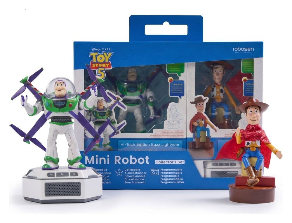 Disney Interactive Robot Toy Story 5 Set - Buzz Lightyear & Woody (Hi-Tech Edition) *French Version*