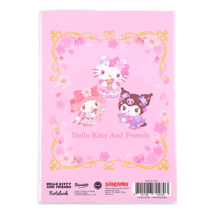 Sanrio Notebook Hello Kitty & Friends Sakura Series Holographic Checkered