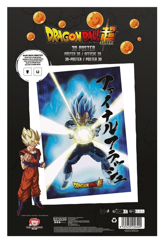 Dragon Ball Super 3D Poster Survival Vegeta 38 x 58 cm