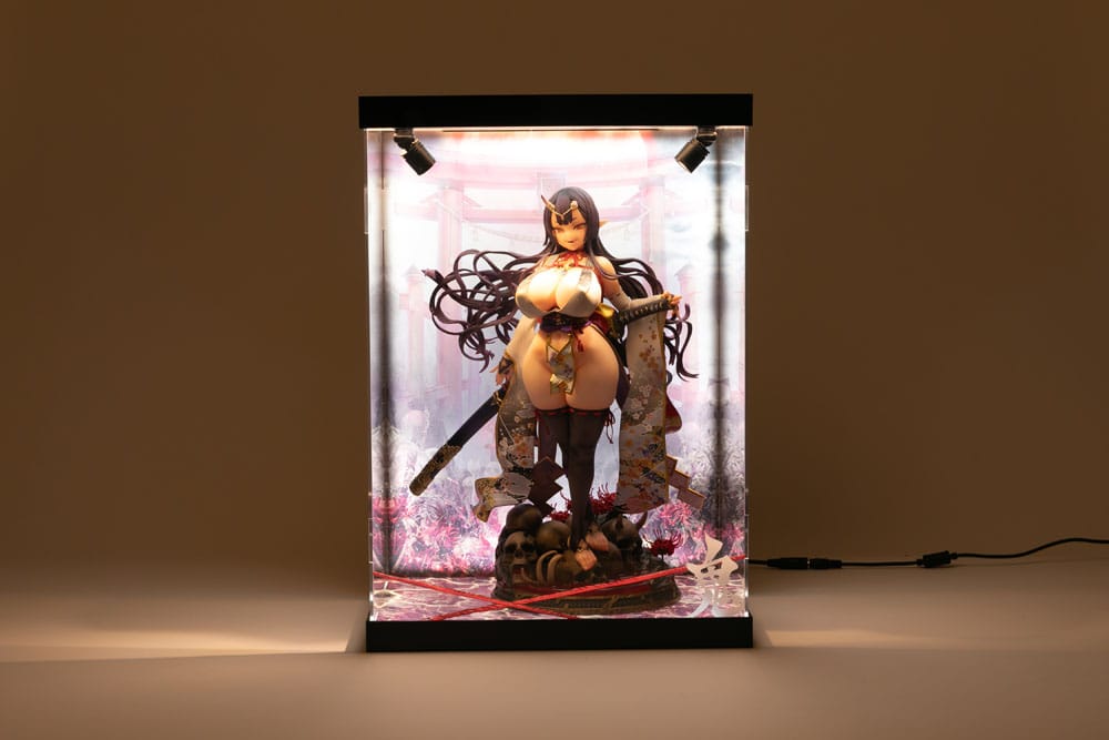 SHINSAI Acrylic Display Case with Lighting Inbina Rasethuhime Saki M Edition 39 cm