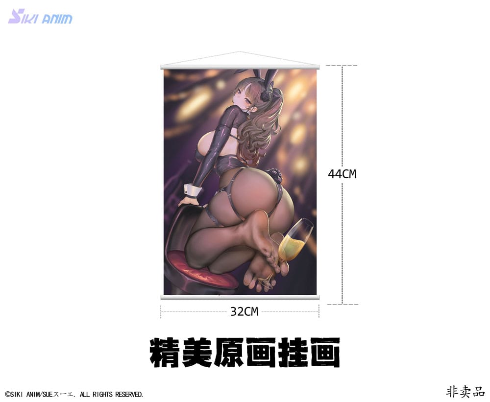 Original Character PVC Statue 1/6 Champagne and Bunny Girl Rose Black Stocking Ver. 31 cm