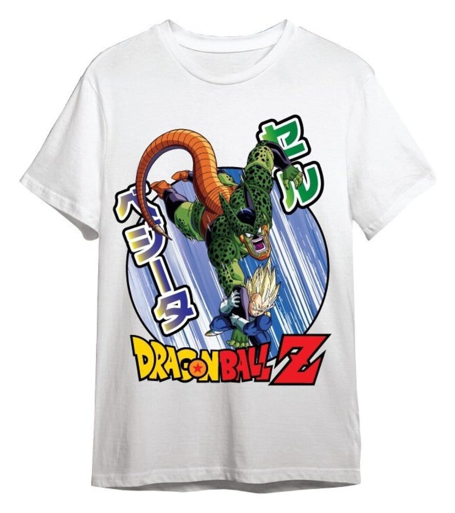 Dragon Ball Z T-Shirt Vegeta / Cell White Size XXL