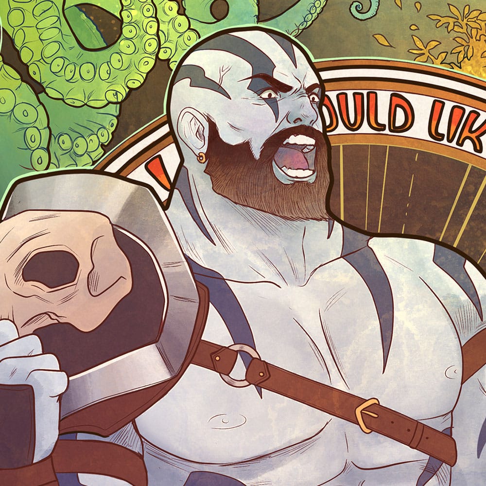 Critical Role Art Print Travis Willingham: 10th Anniversary Art Nouveau Illustrations 46 x 28 cm - unframed