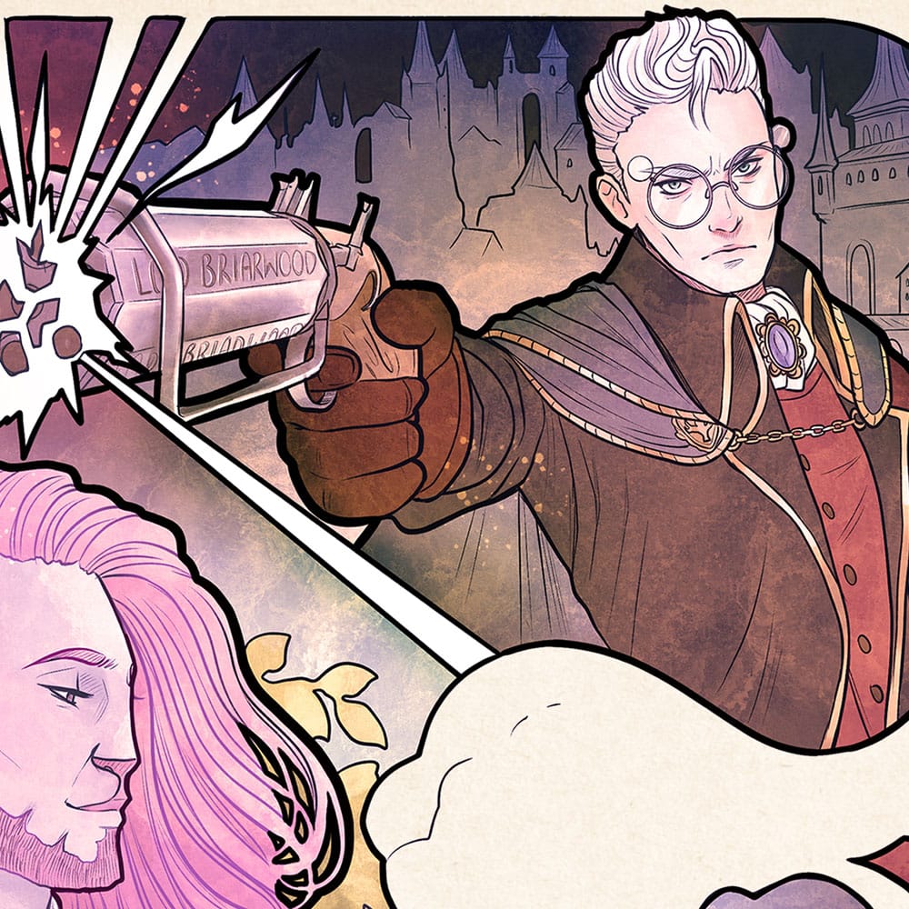 Critical Role Art Print Taliesin Jaffe: 10th Anniversary Art Nouveau Illustrations 46 x 28 cm - unframed