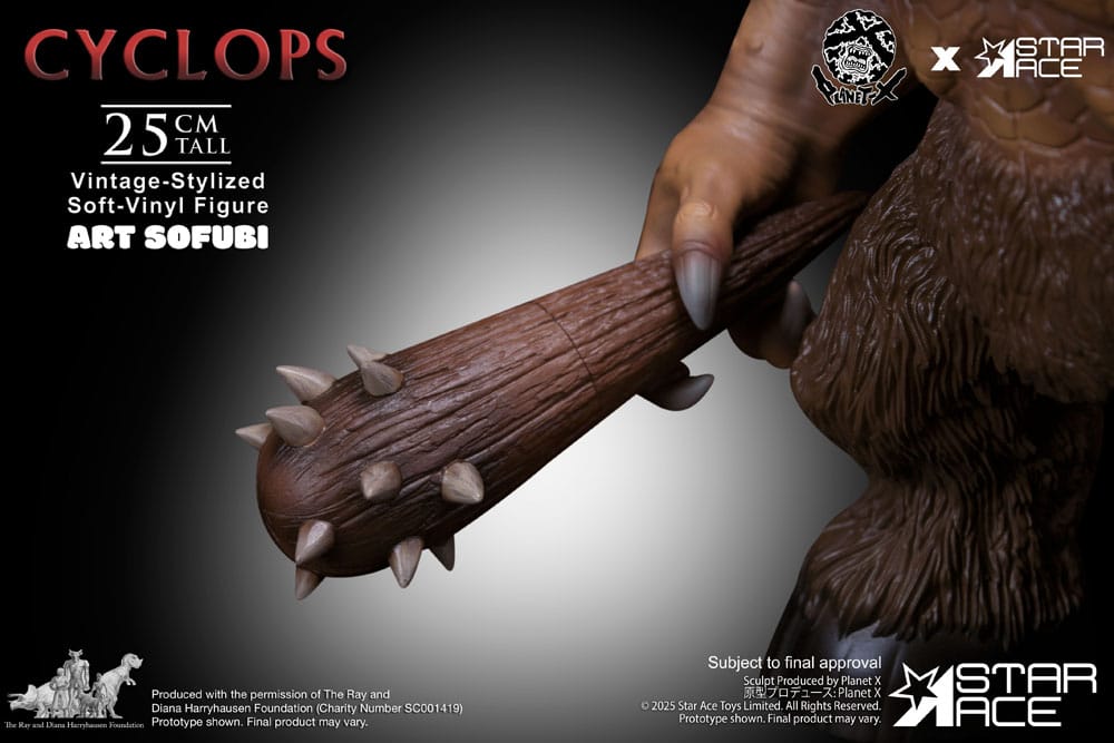 Ray Harryhausen Soft Vinyl Statue Cyclops (Vintage-Style) 25 cm