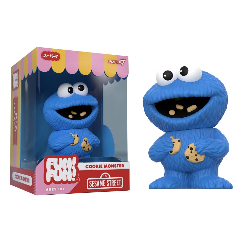 Sesame Street FUN! FUN! Vinyl Action Figure Wave 02 Cookie Monster 13 cm