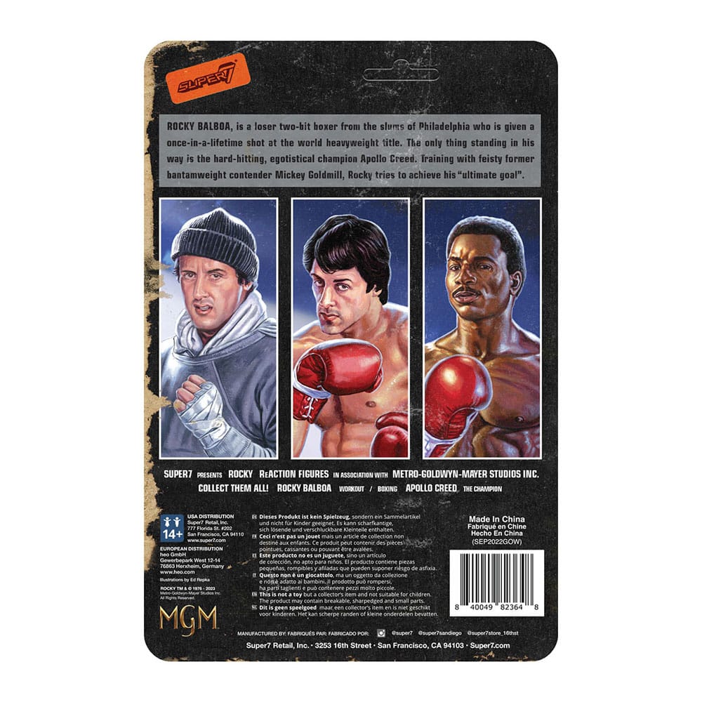 Rocky ReAction Action Figure Rocky Balbloa Workout 10 cm