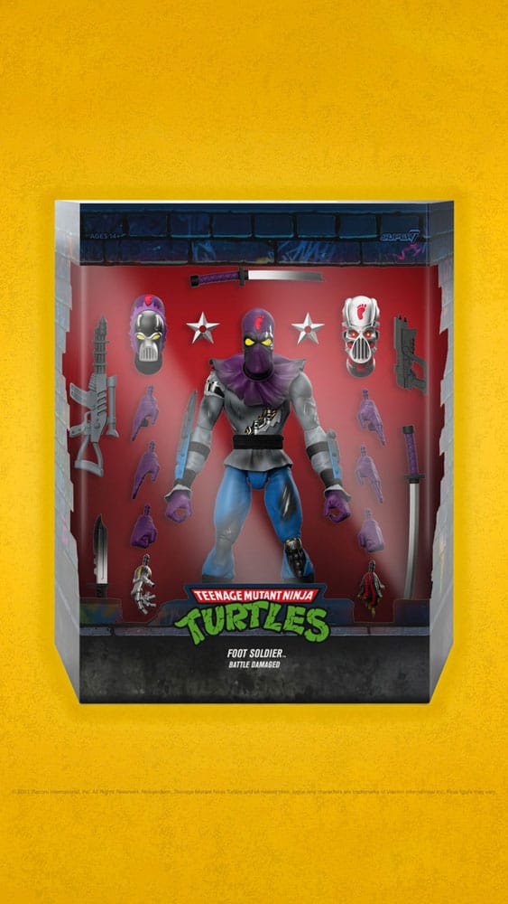 Teenage Mutant Ninja Turtles Ultimates Action Figure Foot Soldier (Battle Damaged) 18 cm