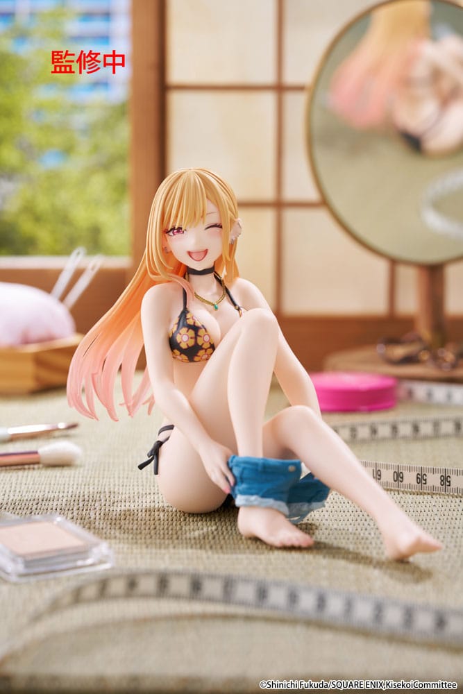 My Dress-Up Darling PVC Statue Desktop Cute Figure Marin Kitagawa Measured Swimsuit Ver. 13 cm