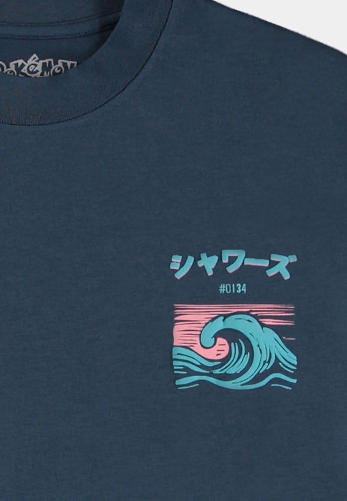 Pokémon T-Shirt Navy Vaporeon Size S