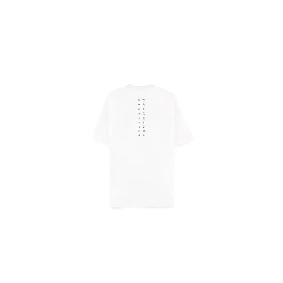 PlayStation T-Shirt Logo White Loose Fit Size L