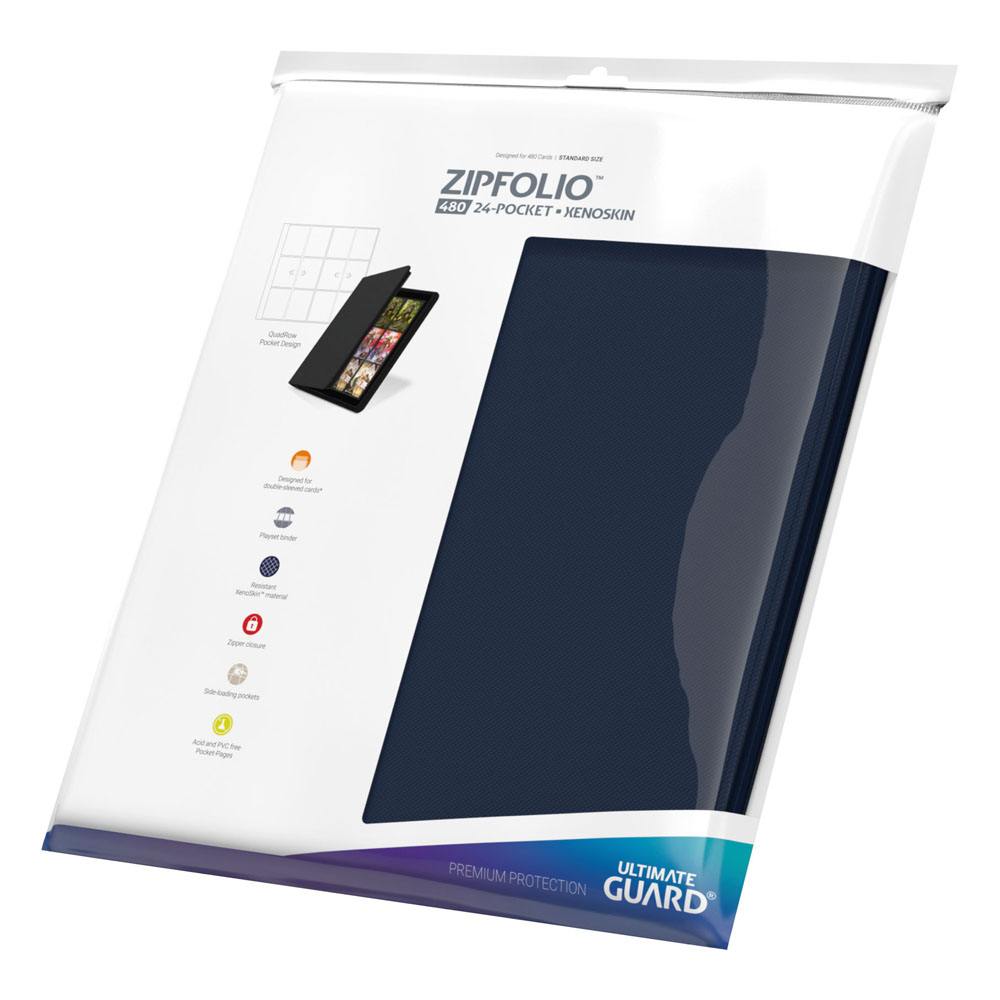 Ultimate Guard Zipfolio 480 24-Pocket Xenoskin - Blue