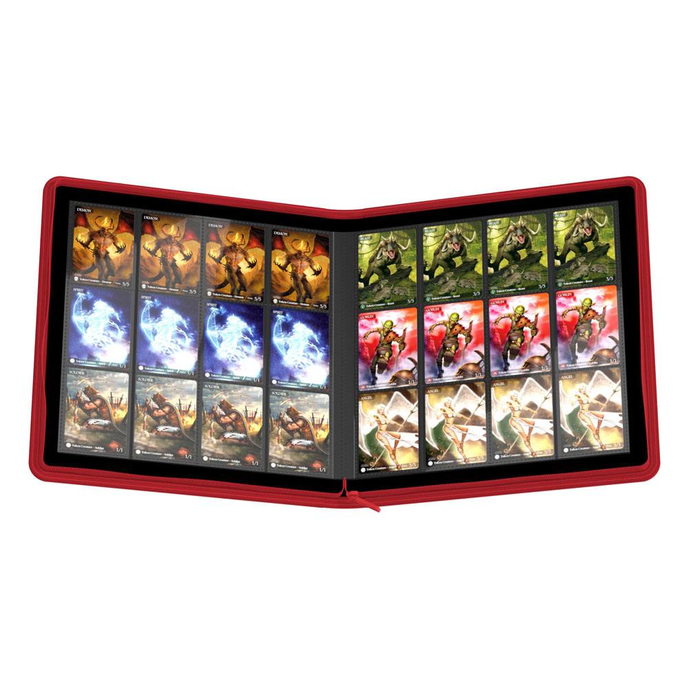 Ultimate Guard Zipfolio 480 24-Pocket Xenoskin - Red