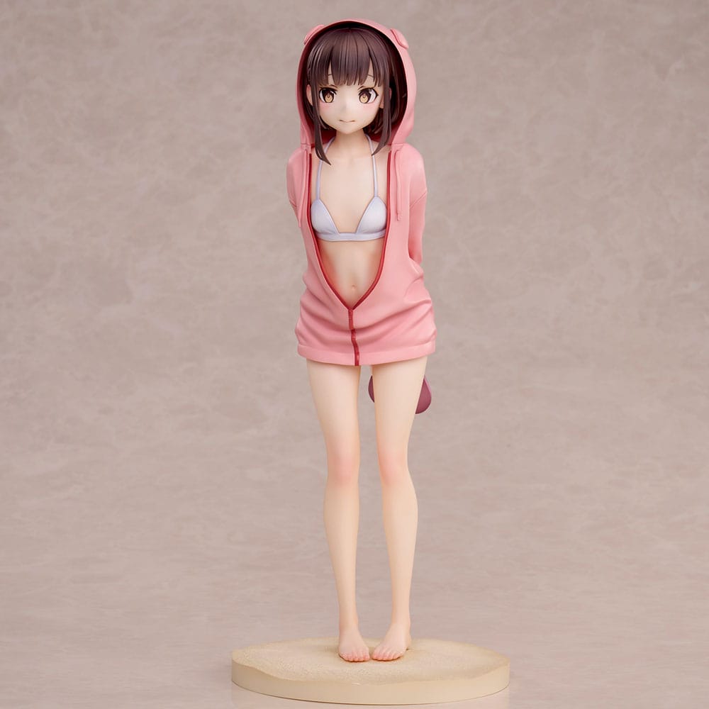 Swimsuit Hoodie Misaki (Original Character) Illustration by Jonsun