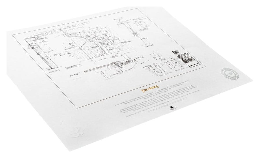 Lord of the Rings Blueprint Art Print Bag End 59 x 42 cm
