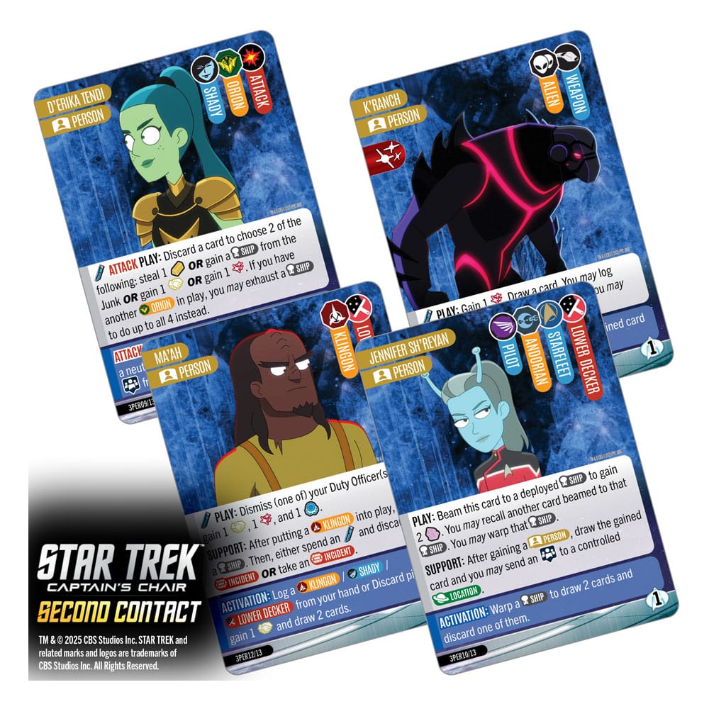 Star Trek: Captain's Chair Card Game Second Contact *English Version*