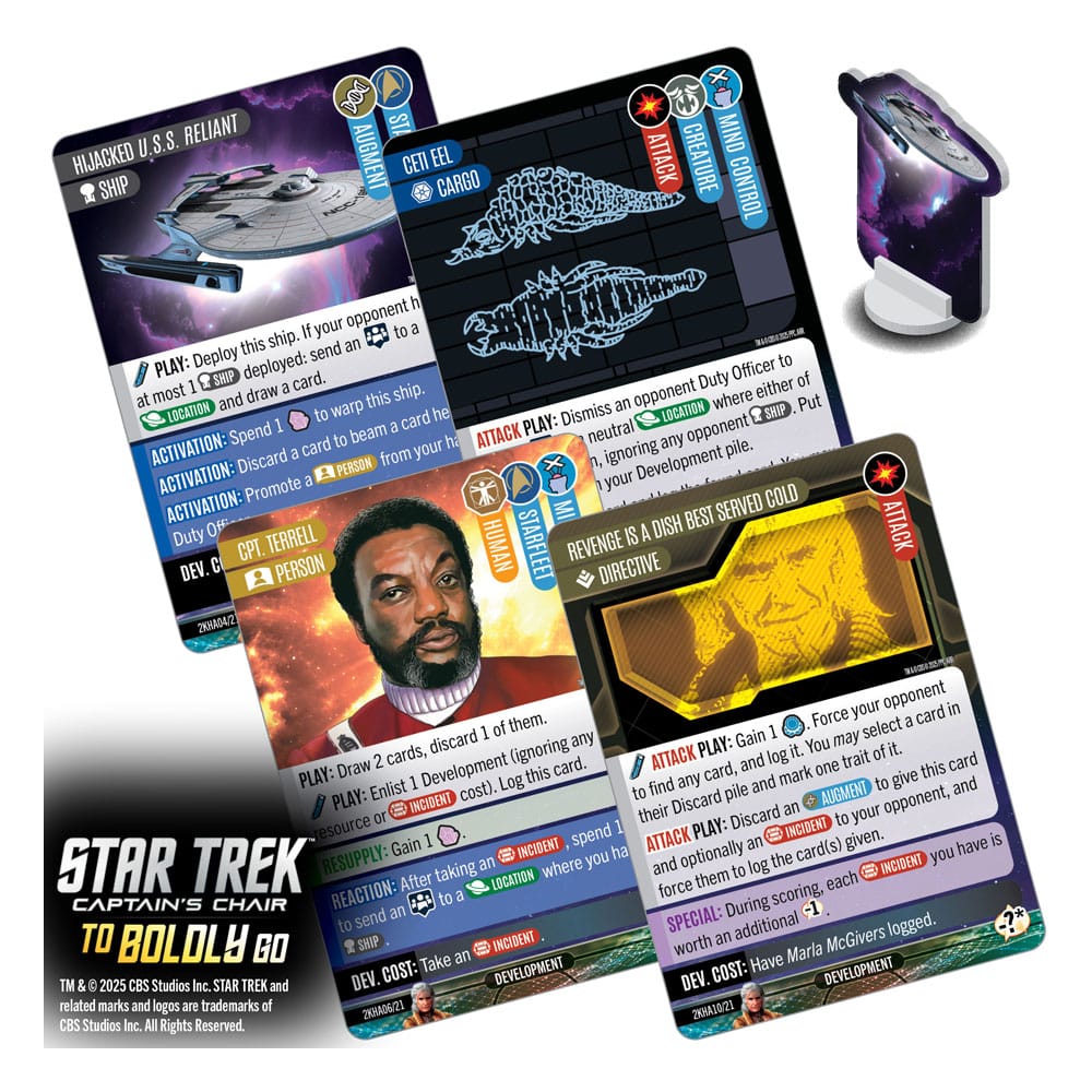 Star Trek: Captain's Chair Card Game To Boldly Go *English Version*