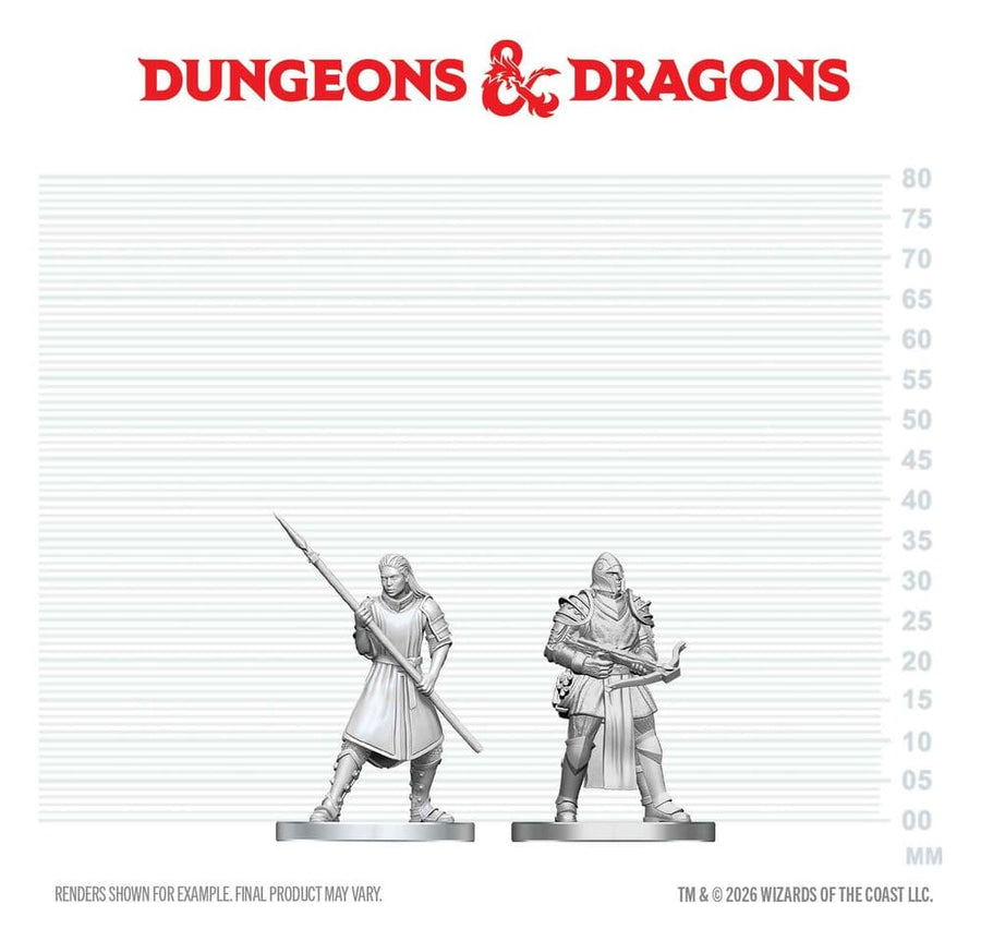 D&D Nolzur's Marvelous Miniatures Mini Figures Town Guards 13 cm