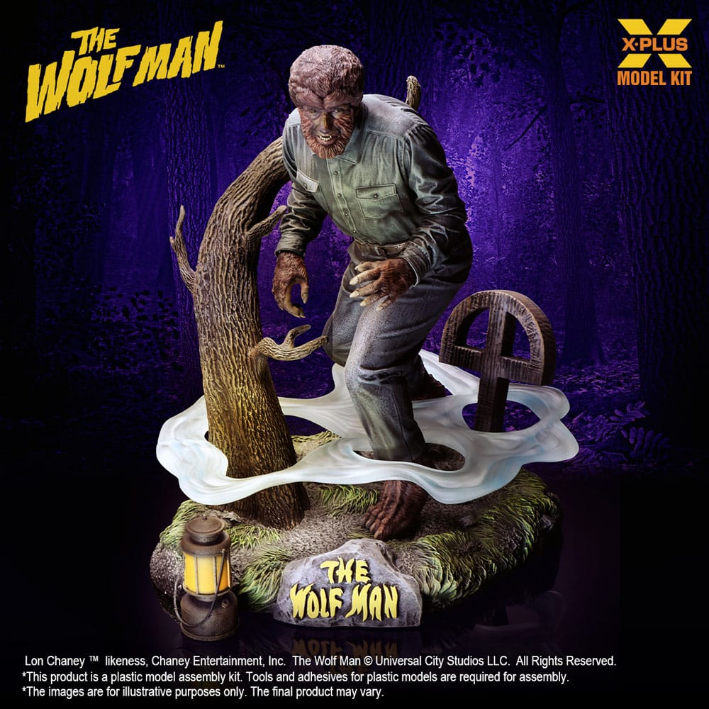 Wolf Man Plastic Model Kit 1/8 Lon Chaney Jr. as Wolf Man 22 cm