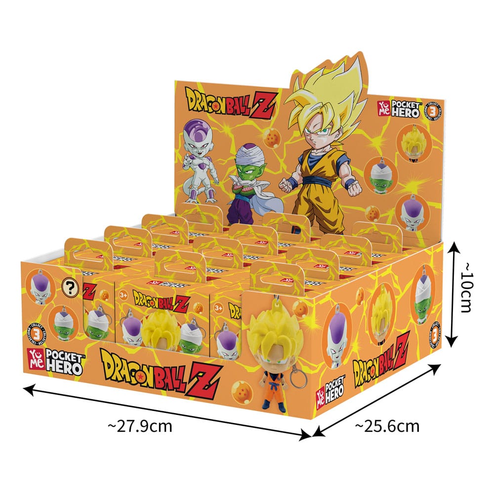 Dragon Ball Z Pocket Hero Keychain Series 1 Blind Box Display (12)