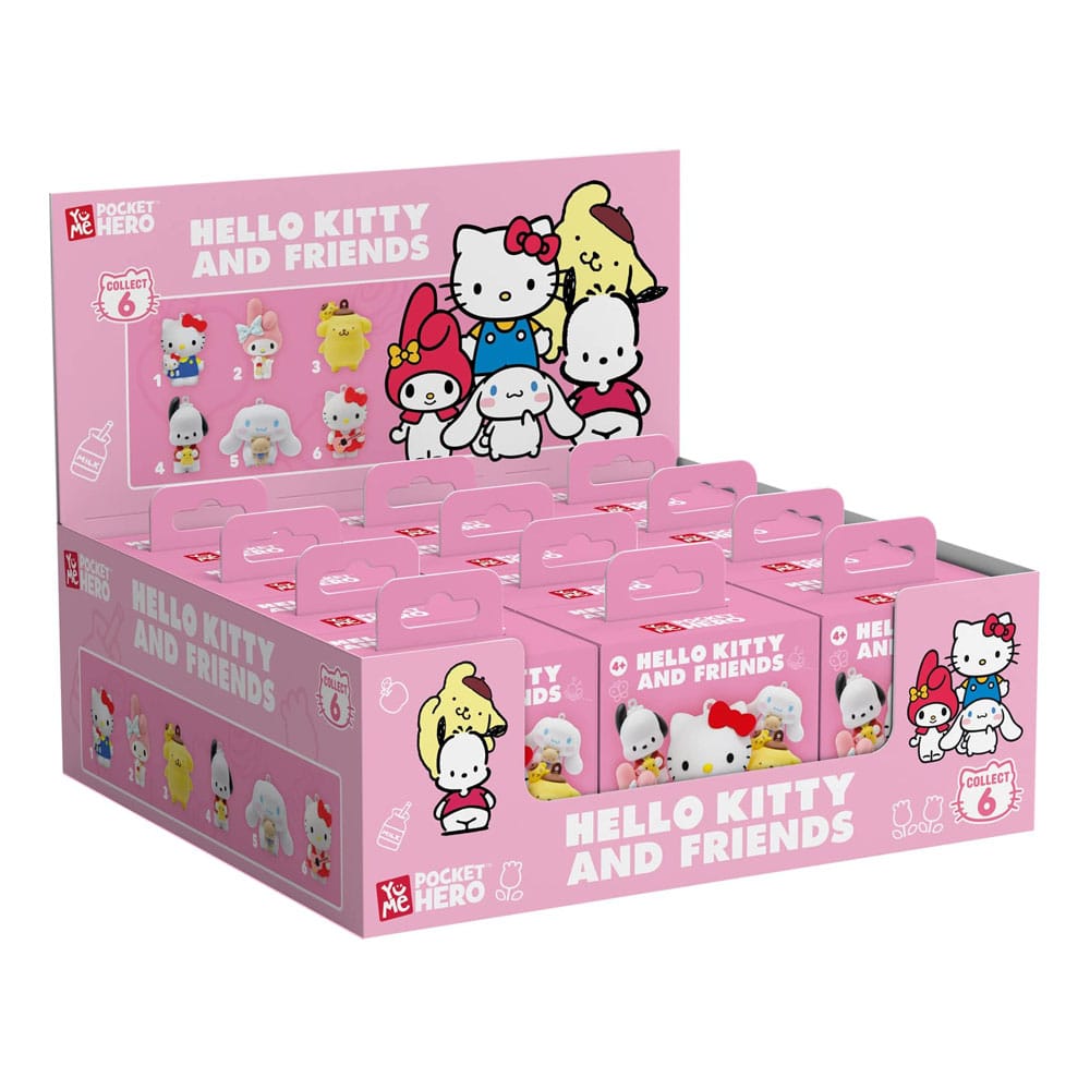 Sanrio Pocket Hero Keychain Hello Kitty and Friends Series 1 Blind Box Display (12)