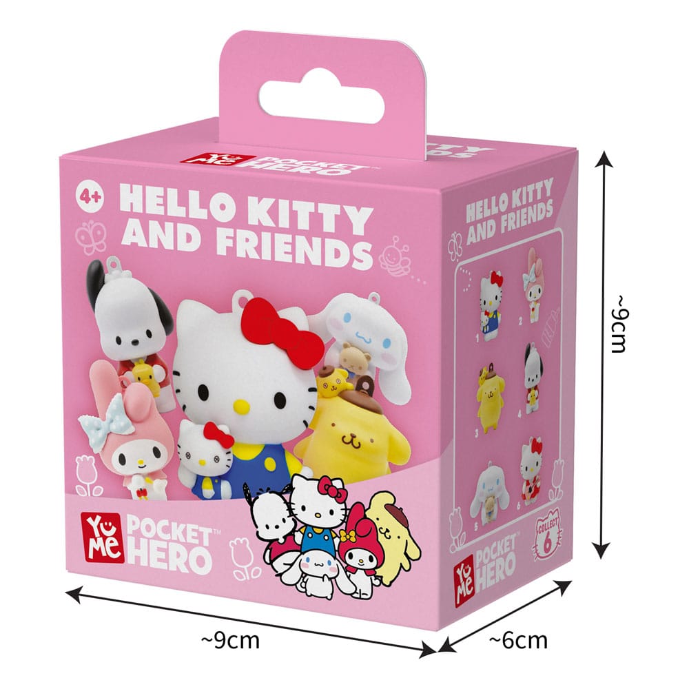 Sanrio Pocket Hero Keychain Hello Kitty and Friends Series 1 Blind Box Display (12)