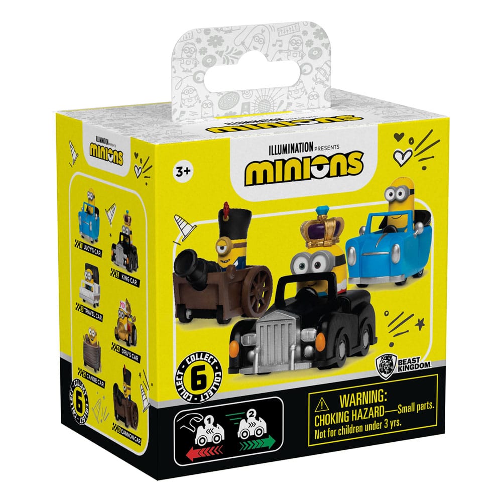 Minions Zoom Hero Pullback Vehicles with Figures Blind Box Assortment (12)