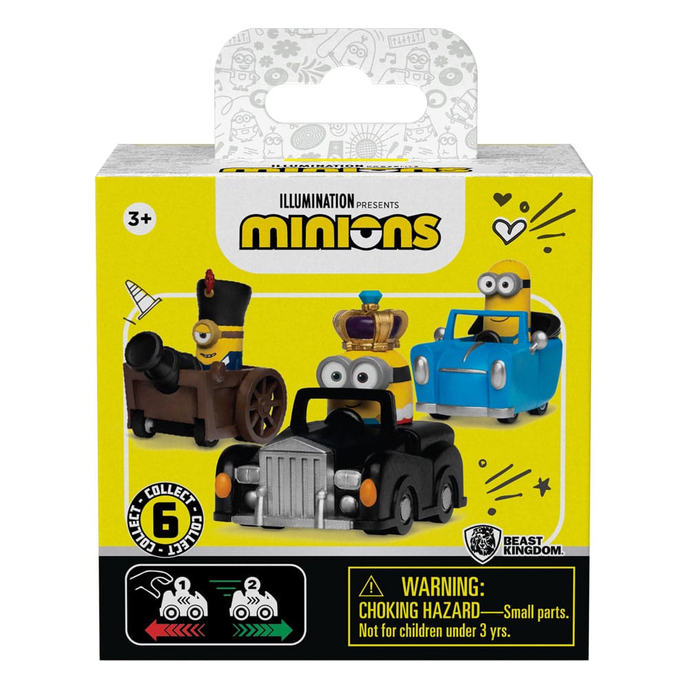 Minions Zoom Hero Pullback Vehicles with Figures Blind Box Assortment (12)