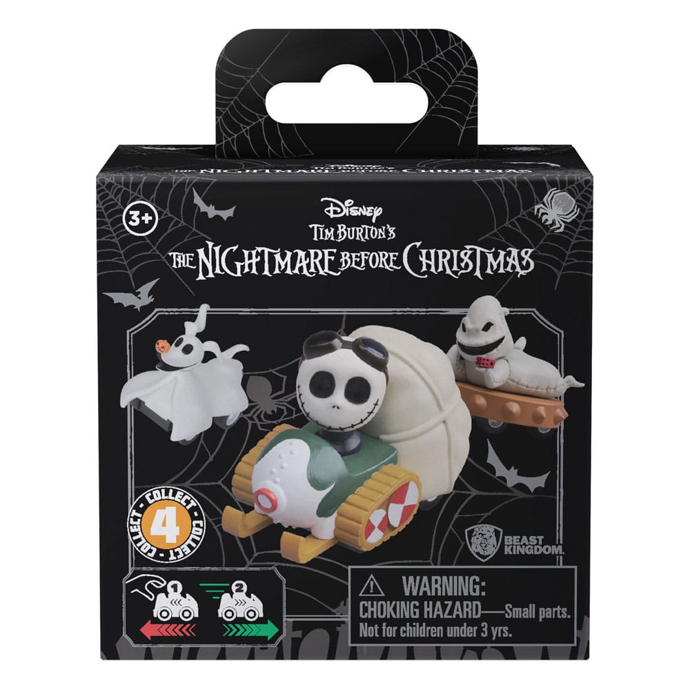 Nightmare Before Christmas Zoom Hero Pullback Vehicles with Figures (Blind Box Ver.) Assortment (12)