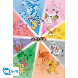 Olika Karaktärer (Digimon) Poster