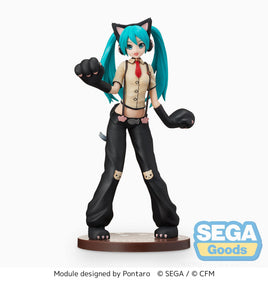 Hatsune Miku (Vocaloid) Super Premium Figure, Project DIVA Arcade Future Tone, Kitty Cat Version