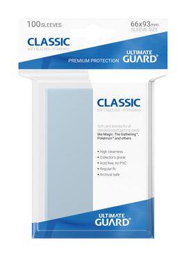 Ultimate Guard Precise-Fit Sleeves, Standard Size, Transparent