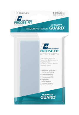 Ultimate Guard Precise-Fit Sleeves, Side-Loading, Standard Size, Transparent