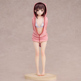 Swimsuit Hoodie Misaki (Original Character) Illustration by Jonsun