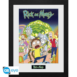 Rick & Morty - Compilation (Rick & Morty) Framed Print - Inramad Bild