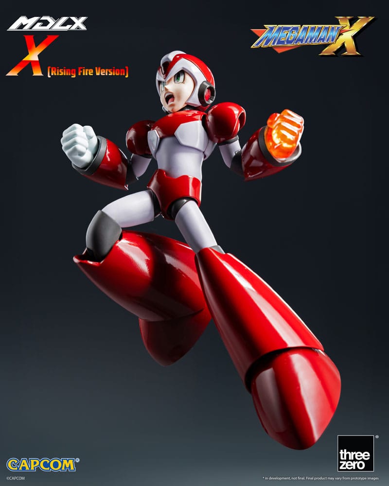Mega Man MDLX Action Figure Rockman X / Mega Man X (Rising Fire Version) 12 cm